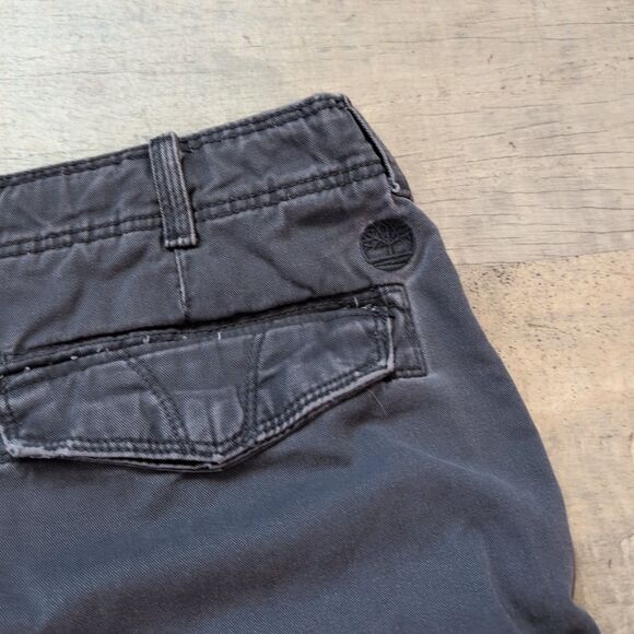 Timberland Shorts Mens Adult 38 Blue Cargo Pockets Outdoors Logo - Picture 6 of 7